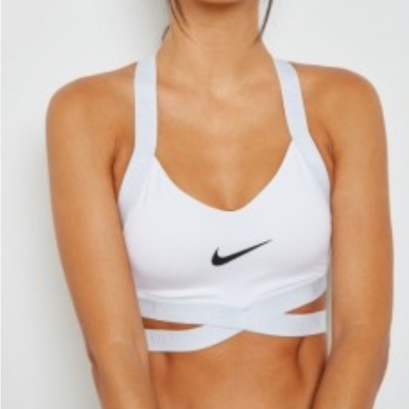 Nike Pro Dri-Fit Indy Logo Sports Bra Medium - Picture 2 of 5